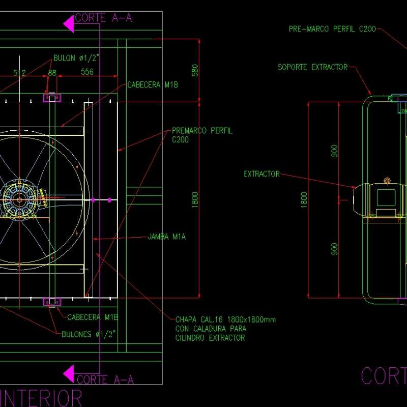Axial Fans Support DWG Block for AutoCAD • Designs CAD