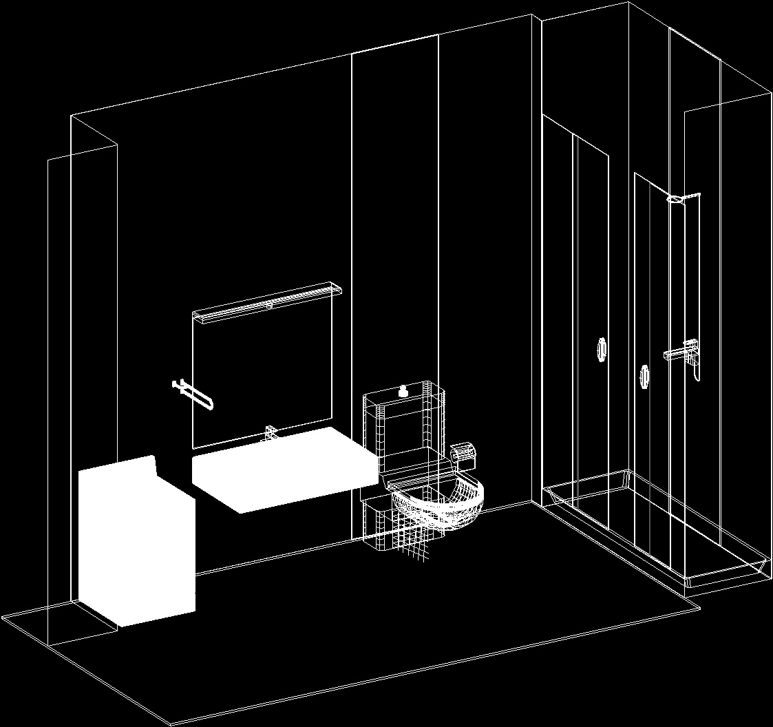 Bathroom DWG Detail for AutoCAD • Designs CAD