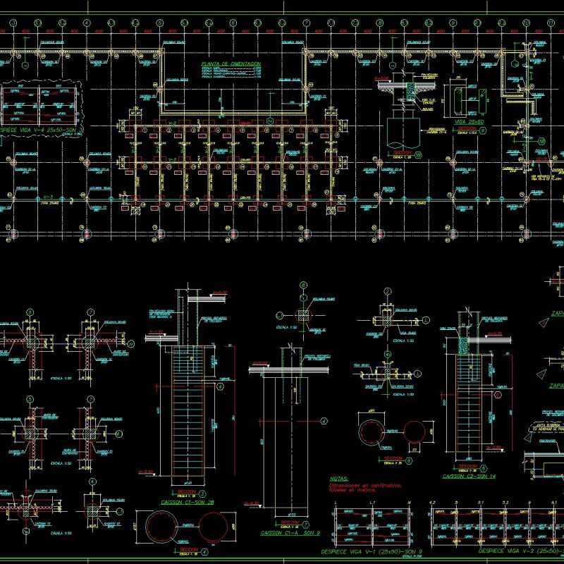 Caisson Piles DWG Block for AutoCAD • Designs CAD