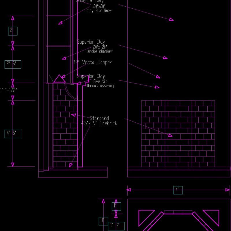 Chimneys DWG Block for AutoCAD • Designs CAD