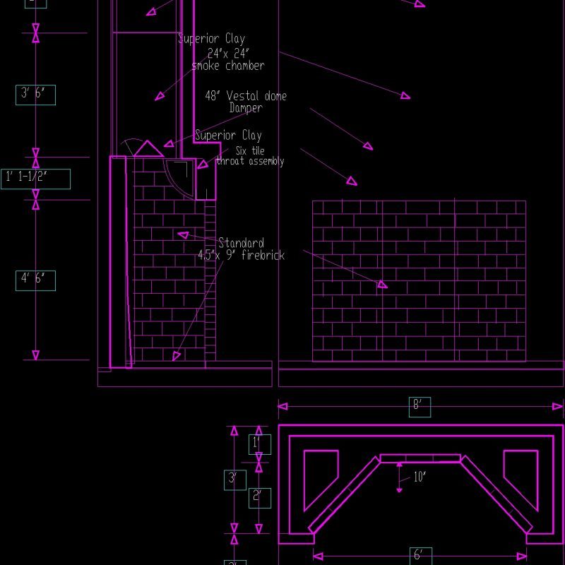 Chimneys DWG Block for AutoCAD • Designs CAD