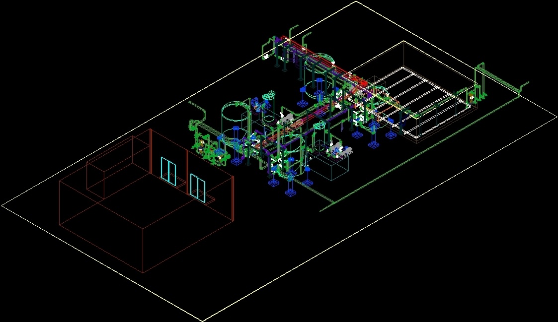 Demineralised Water Plant DWG Block for AutoCAD • Designs CAD