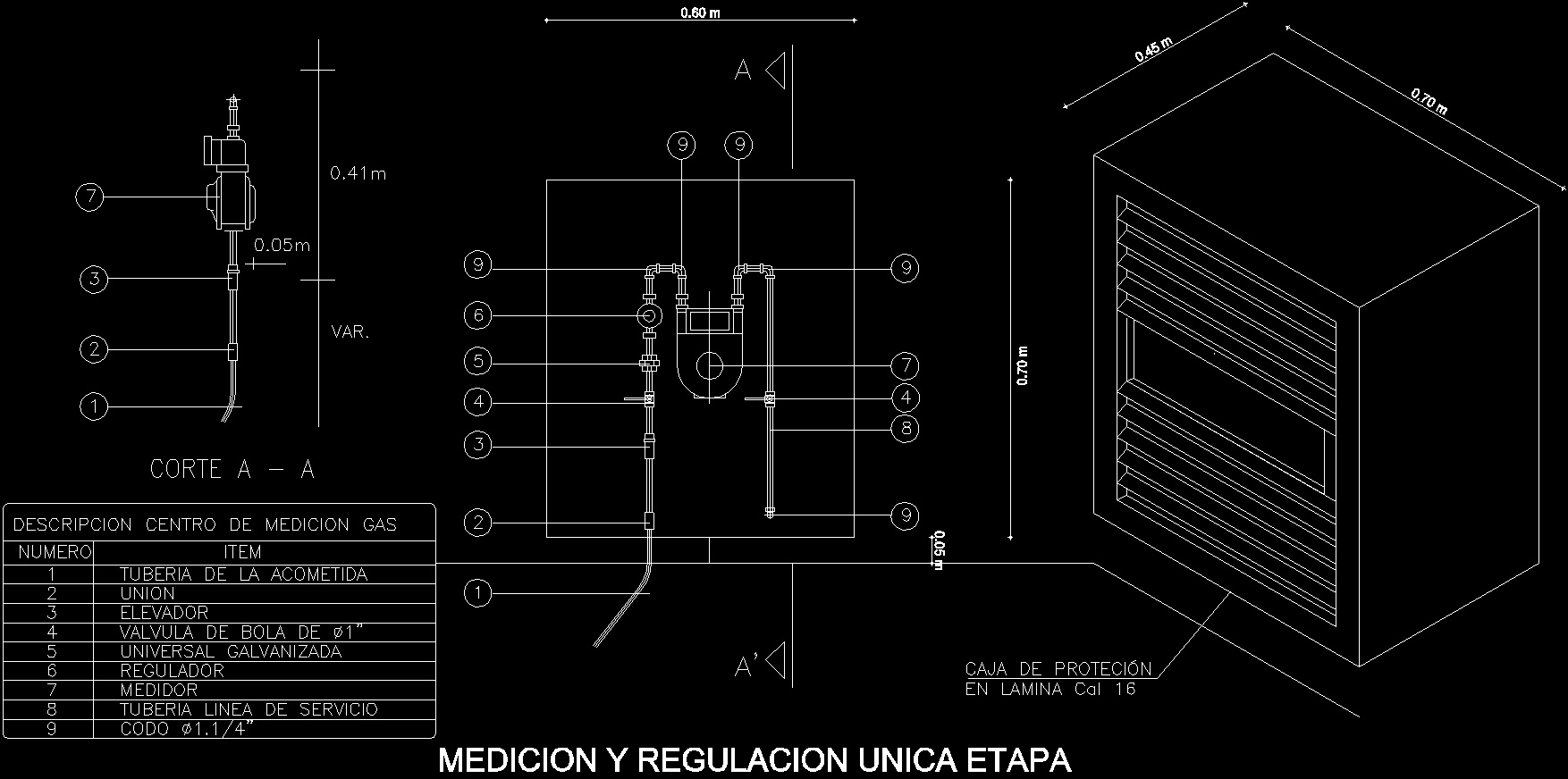 Detail Regulator Gas Meter DWG Detail for AutoCAD • Designs CAD