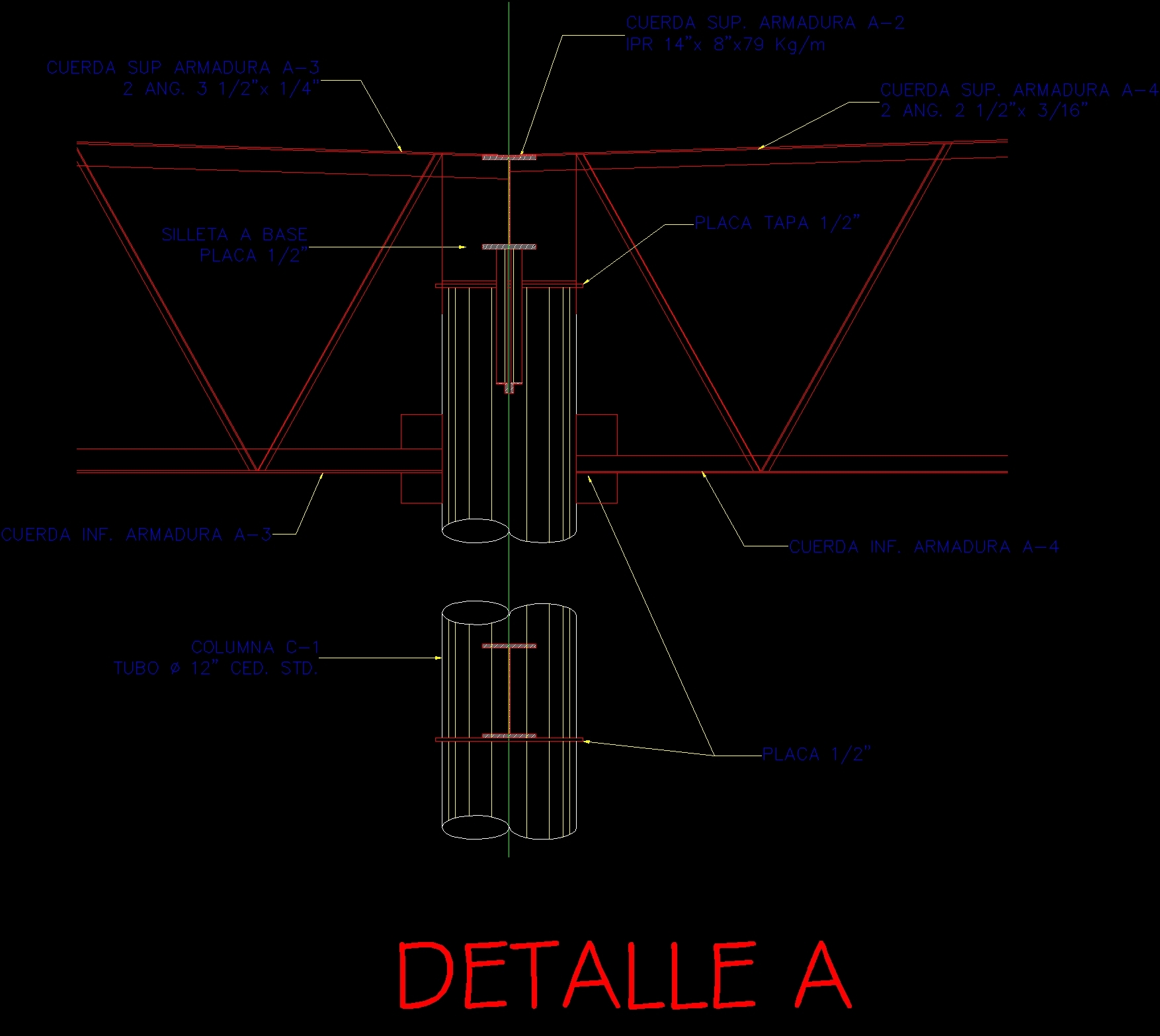 Detail Roof Metallic Structure DWG Detail For AutoCAD • Designs CAD