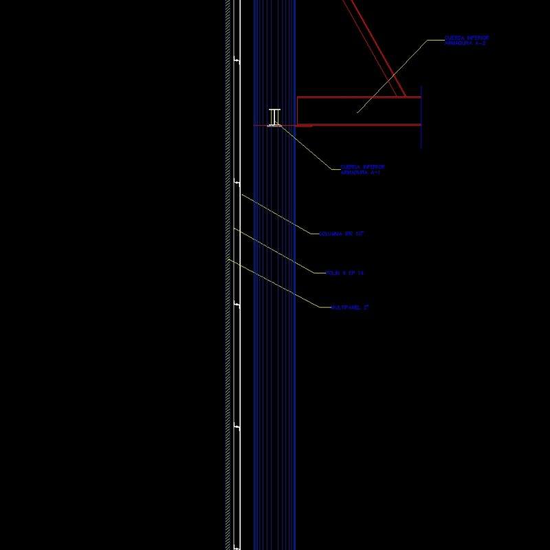 Detail Roof Metallic Structure DWG Section For AutoCAD • Designs CAD