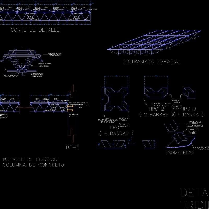 Detail Roof Three Slabs DWG Detail for AutoCAD • Designs CAD