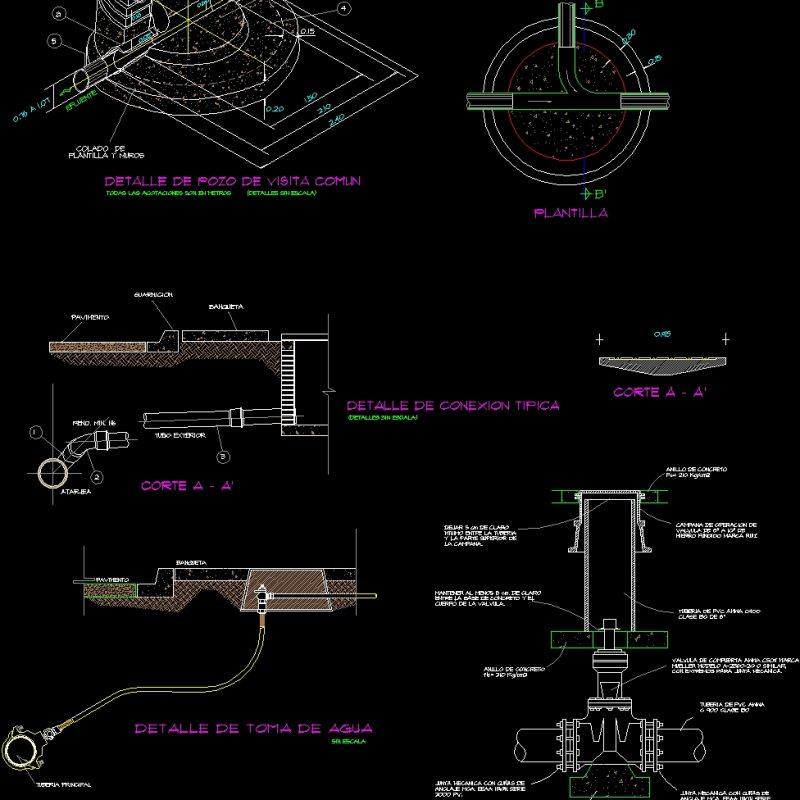 Details Drinkable Water Tap DWG Detail for AutoCAD • Designs CAD