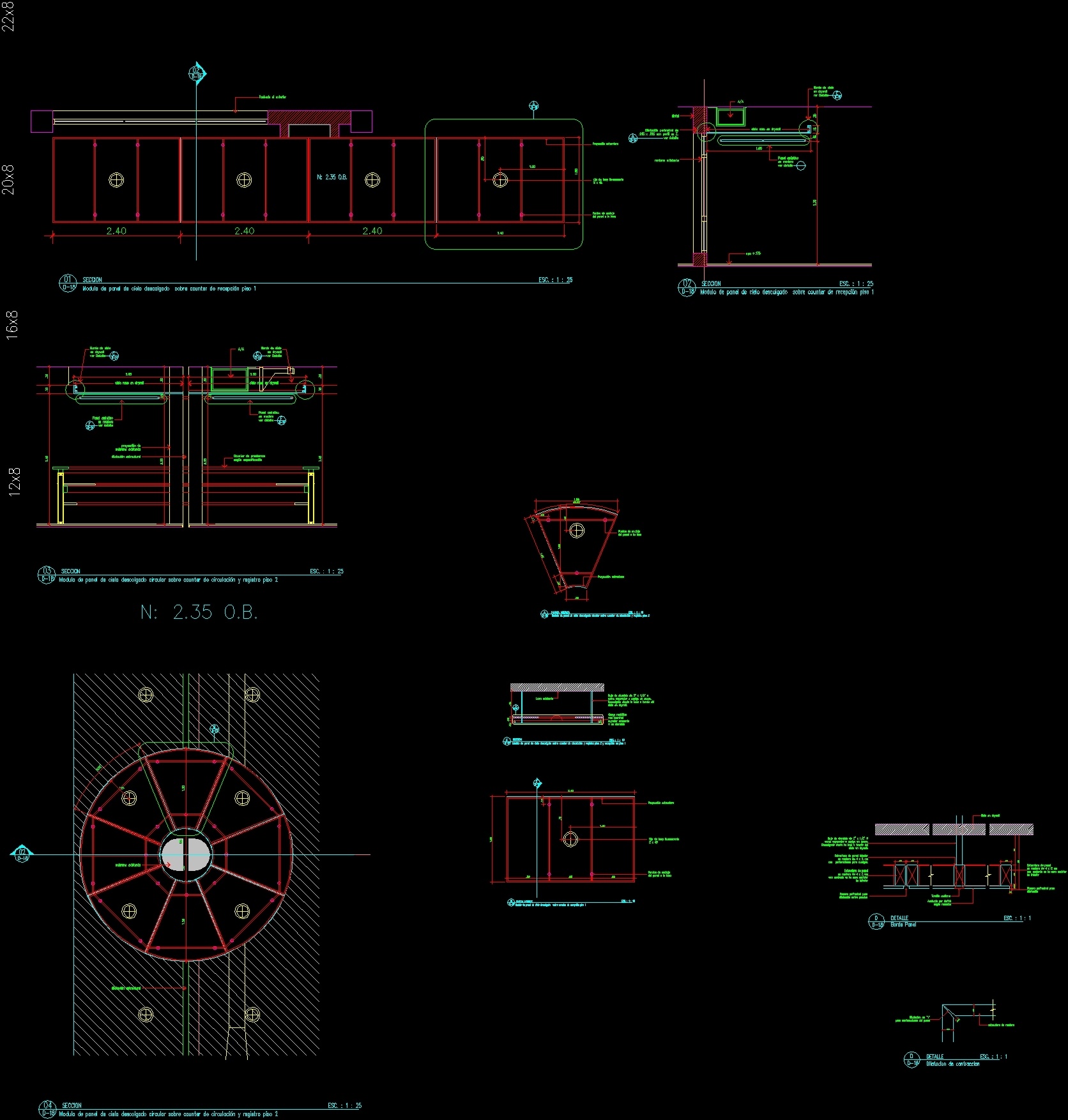  Details  Suspended  Ceiling  DWG  Section for AutoCAD DesignsCAD