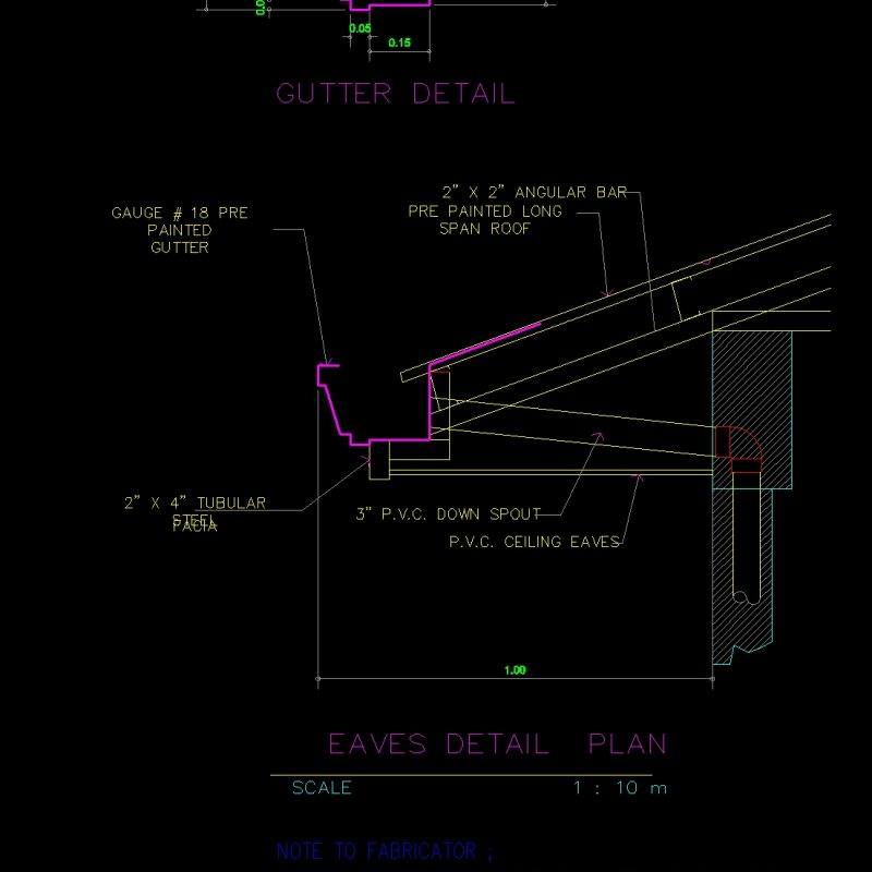 Eaves Detail DWG Plan for AutoCAD • Designs CAD