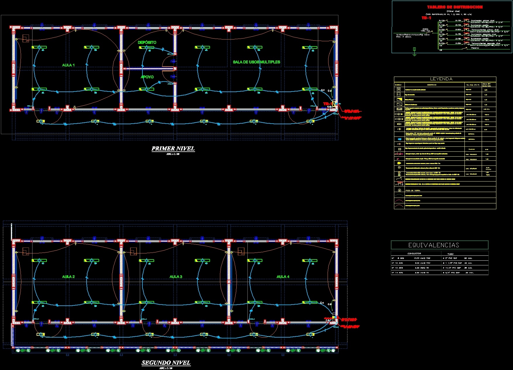 Electric Installation Electrical DWG Block for AutoCAD • Designs CAD