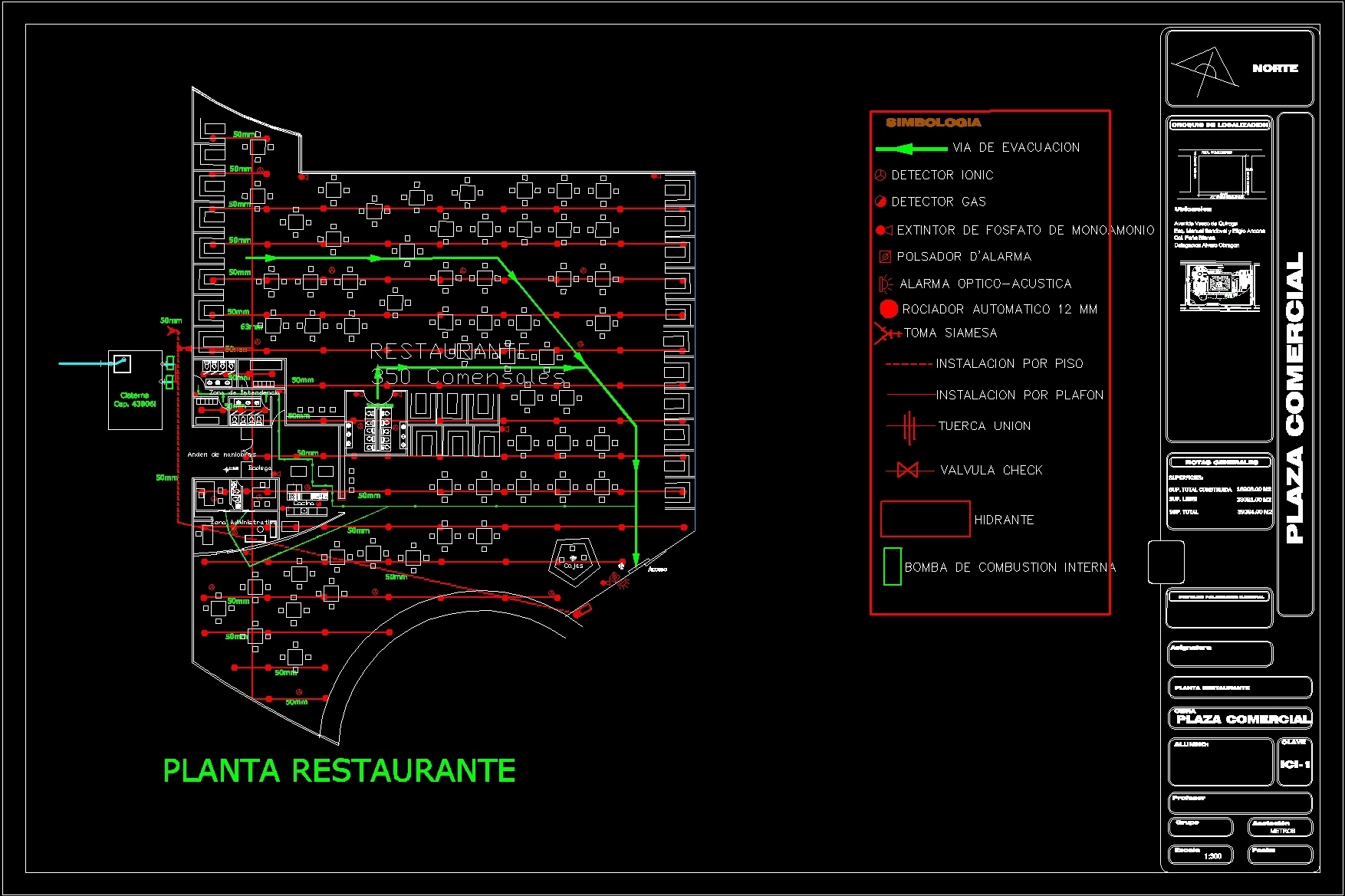 Fire Protection System Dwg Block For Autocad • Designs Cad 3473