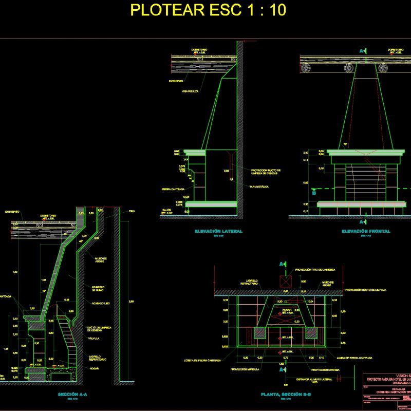 Fireplace Stoves DWG Detail for AutoCAD • Designs CAD