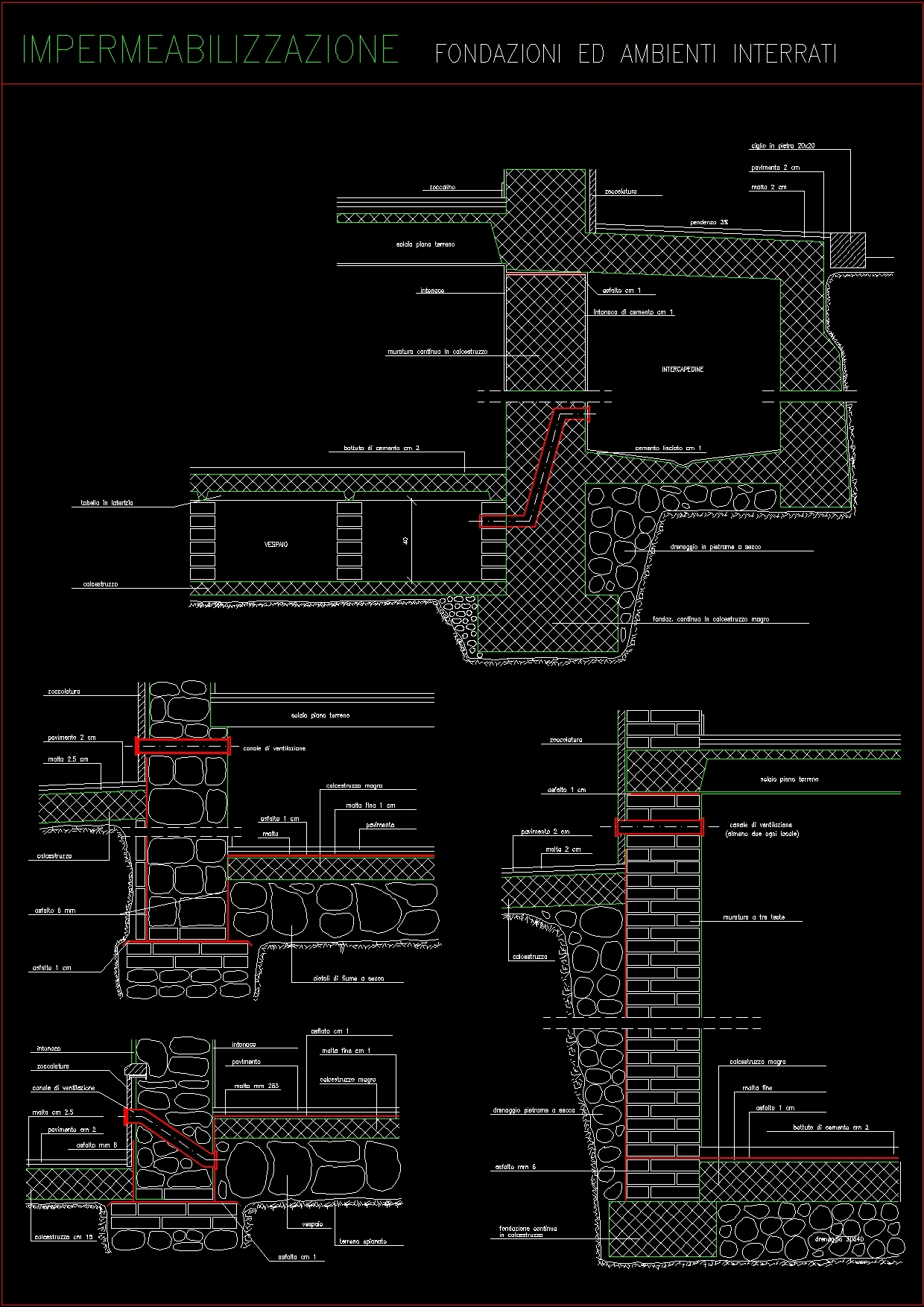 Foundations Of Set At Low Levels DWG Block for AutoCAD • Designs CAD