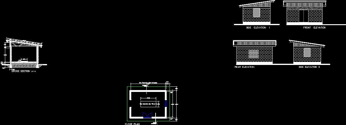 generator shed dwg plan for autocad • designs cad