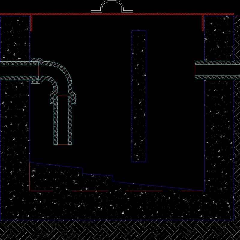 Grease Trap 2D DWG Elevation for AutoCAD • Designs CAD
