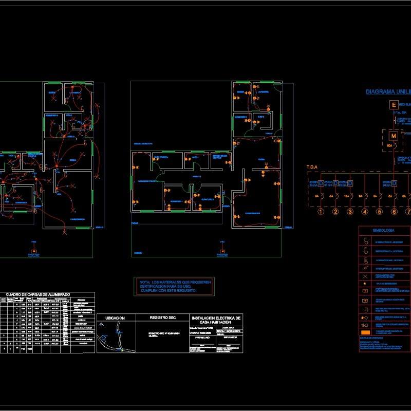 House Plan Electrical Room DWG Plan for AutoCAD • Designs CAD