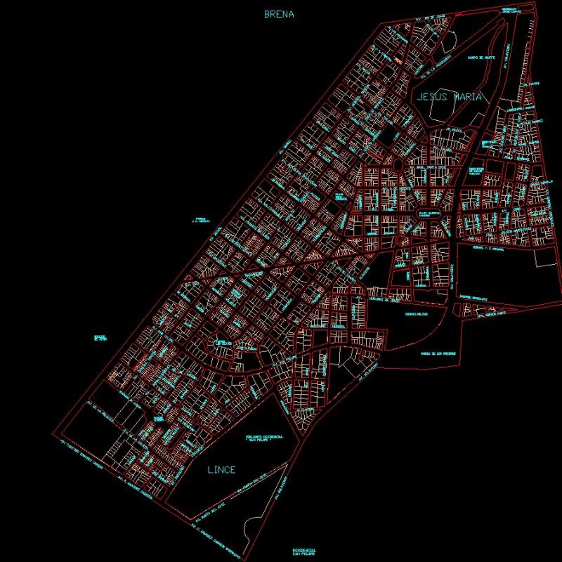 Jesus Maria - Perú DWG Block for AutoCAD • Designs CAD