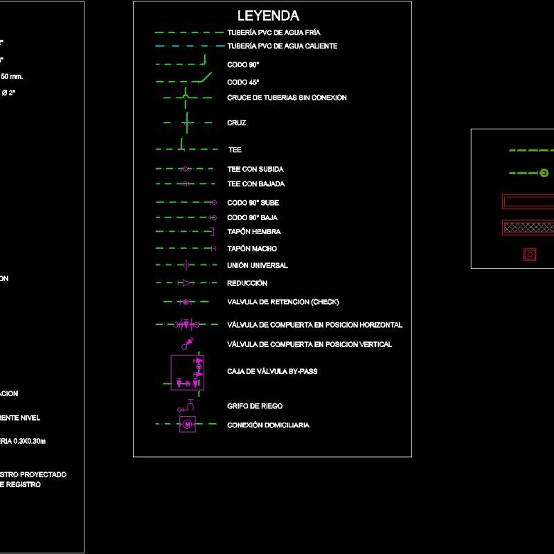 Legend Sanitary Facilities DWG Block for AutoCAD • Designs CAD