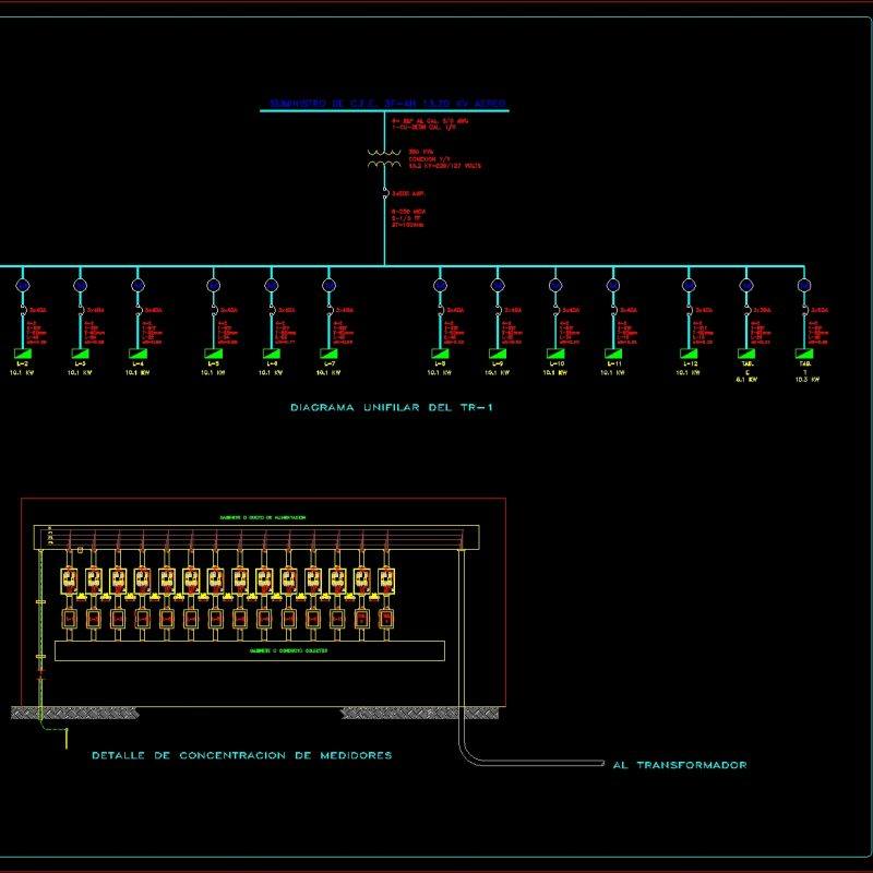 Line Diagram DWG Block for AutoCAD • Designs CAD