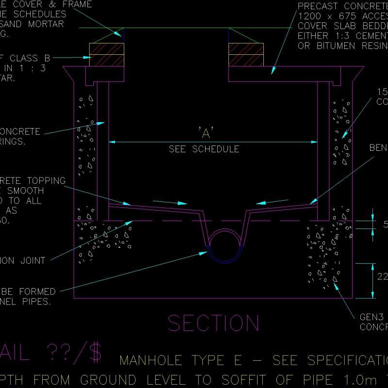 Manhole DWG Detail for AutoCAD • Designs CAD