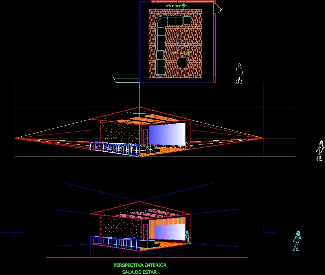 Method To Draw Perspectives DWG Block for AutoCAD 