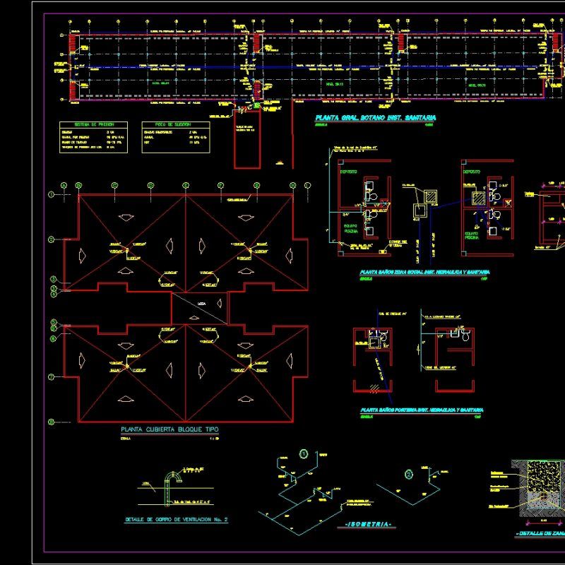 Paragraph Hidrosanitaria Floor Apartment Building Dwg Block For Autocad • Designs Cad 5700