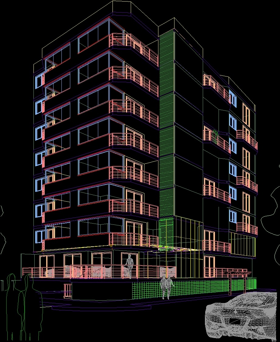 Perspective In Facade DWG Detail for AutoCAD  Designs CAD