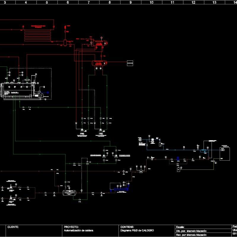 Pid Diagram Cauldron DWG Block for AutoCAD • Designs CAD
