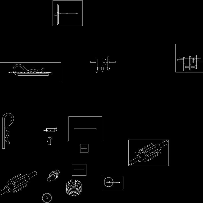 Pins 2D DWG Block For AutoCAD • Designs CAD