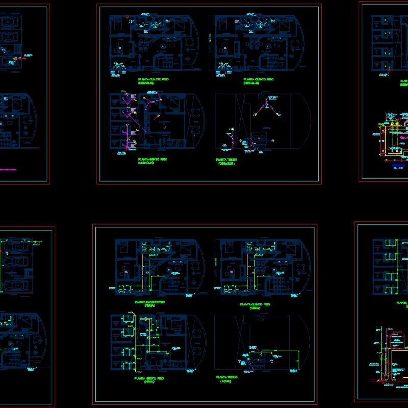 Plan Tdrainage Networks DWG Plan for AutoCAD • Designs CAD