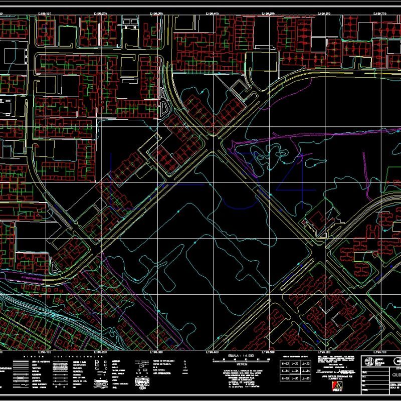 Plane Maracaibo City - Venezuela Dwg Block For Autocad • Designs Cad