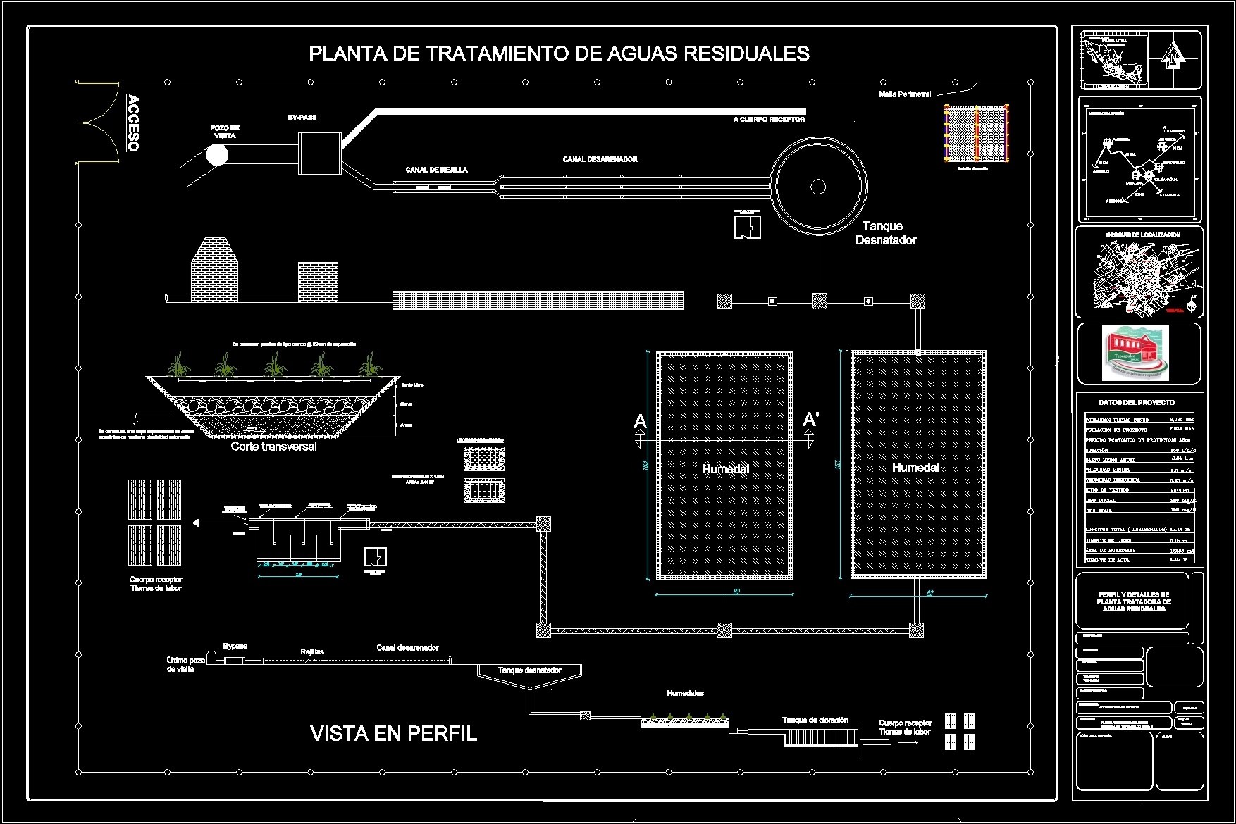 Plant Wastewater Treatment DWG Plan for AutoCAD • Designs CAD