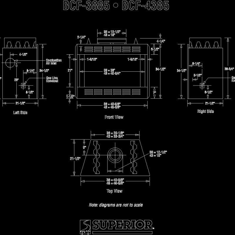 Prefabricated Fireplace Stove DWG Block for AutoCAD • Designs CAD