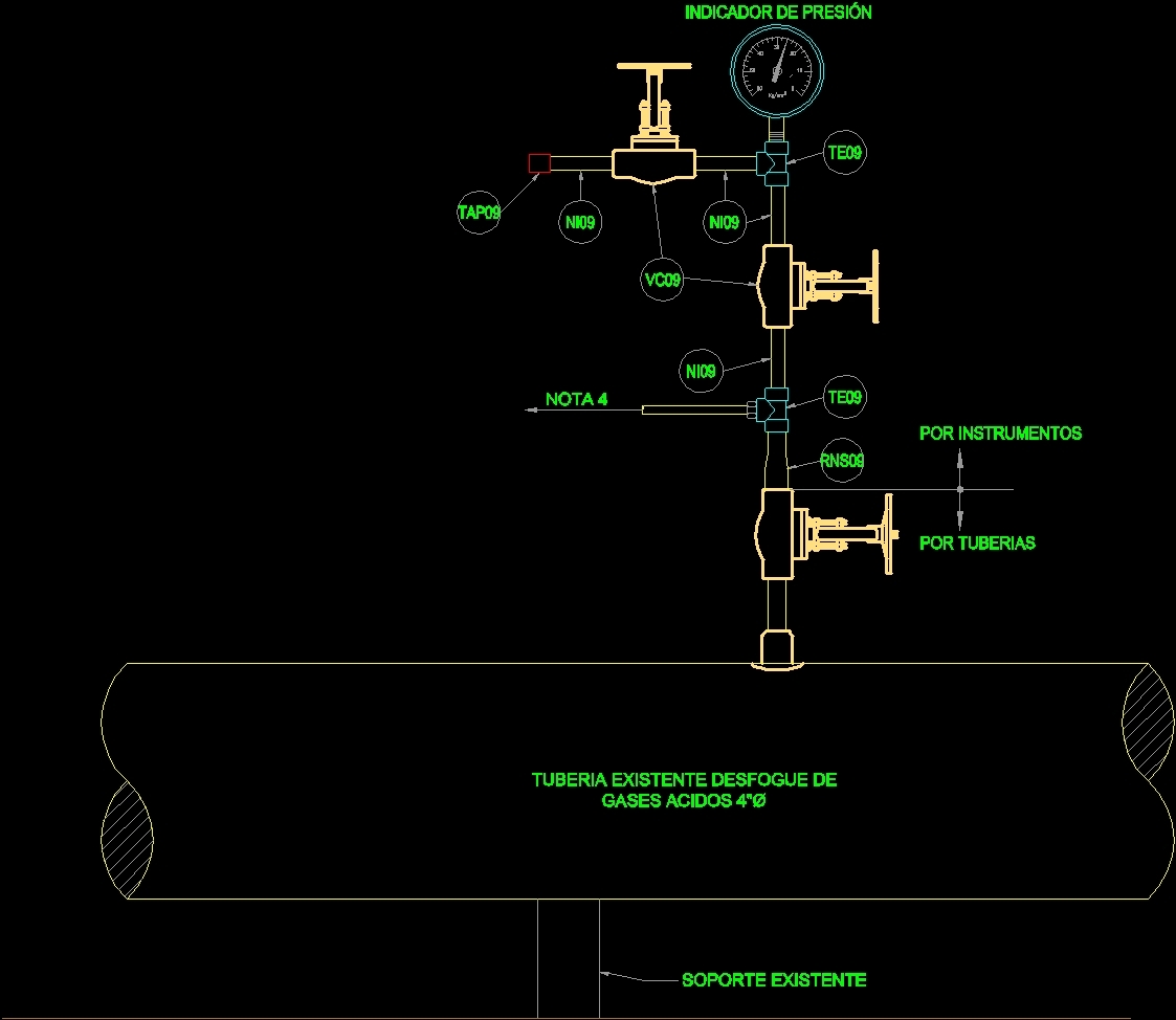 pressure_gauge_type_7_2d_dwg_elevation_for_autocad_348 • Designs CAD