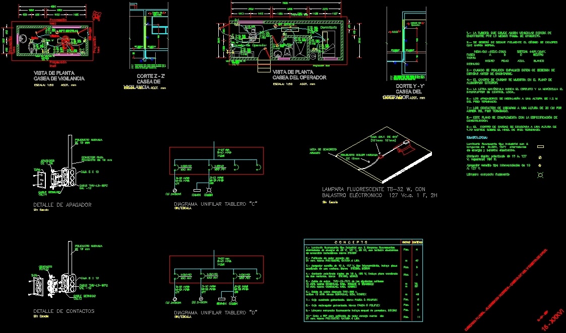 cad view model CÁRcamo Plan Plans AutoCAD for DWG Designs â€¢ CAD Pumping