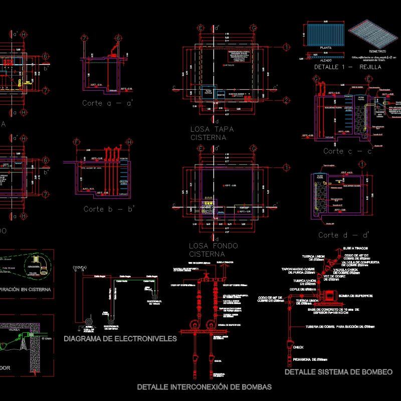 Rainwater Tank DWG Detail for AutoCAD • Designs CAD