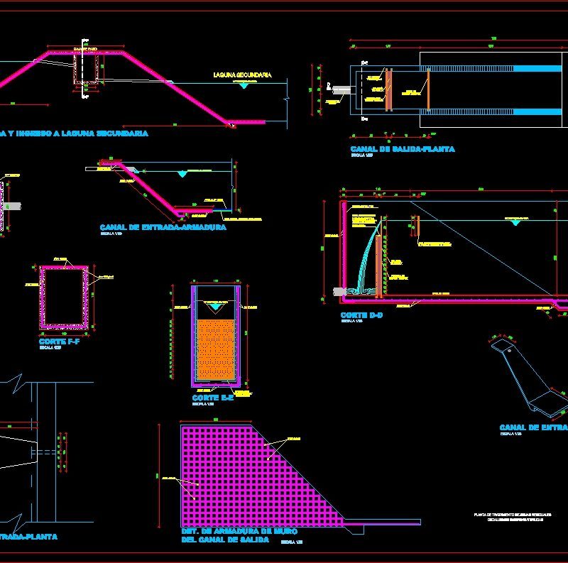 Residualesdetalles Treatment Plant Water DWG Detail for AutoCAD ...