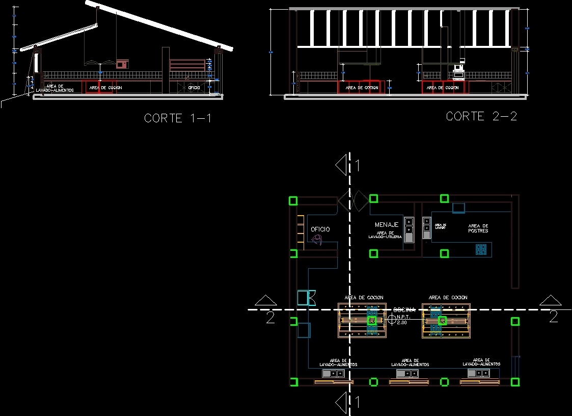 Restaurant Kitchen Project Dwg Full Project For Autocad 533 ?cbaf13