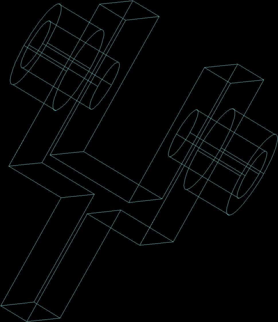 simple autocad 3d drawing