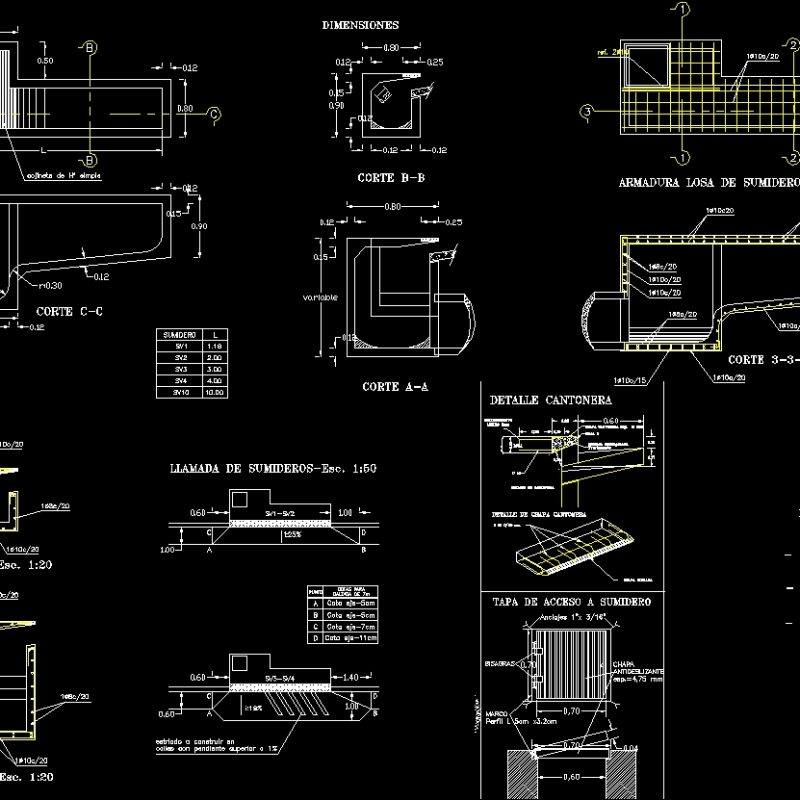 Sink - Drain DWG Block for AutoCAD • Designs CAD