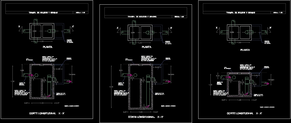 Solids And Grease Trap DWG Block for AutoCAD • Designs CAD