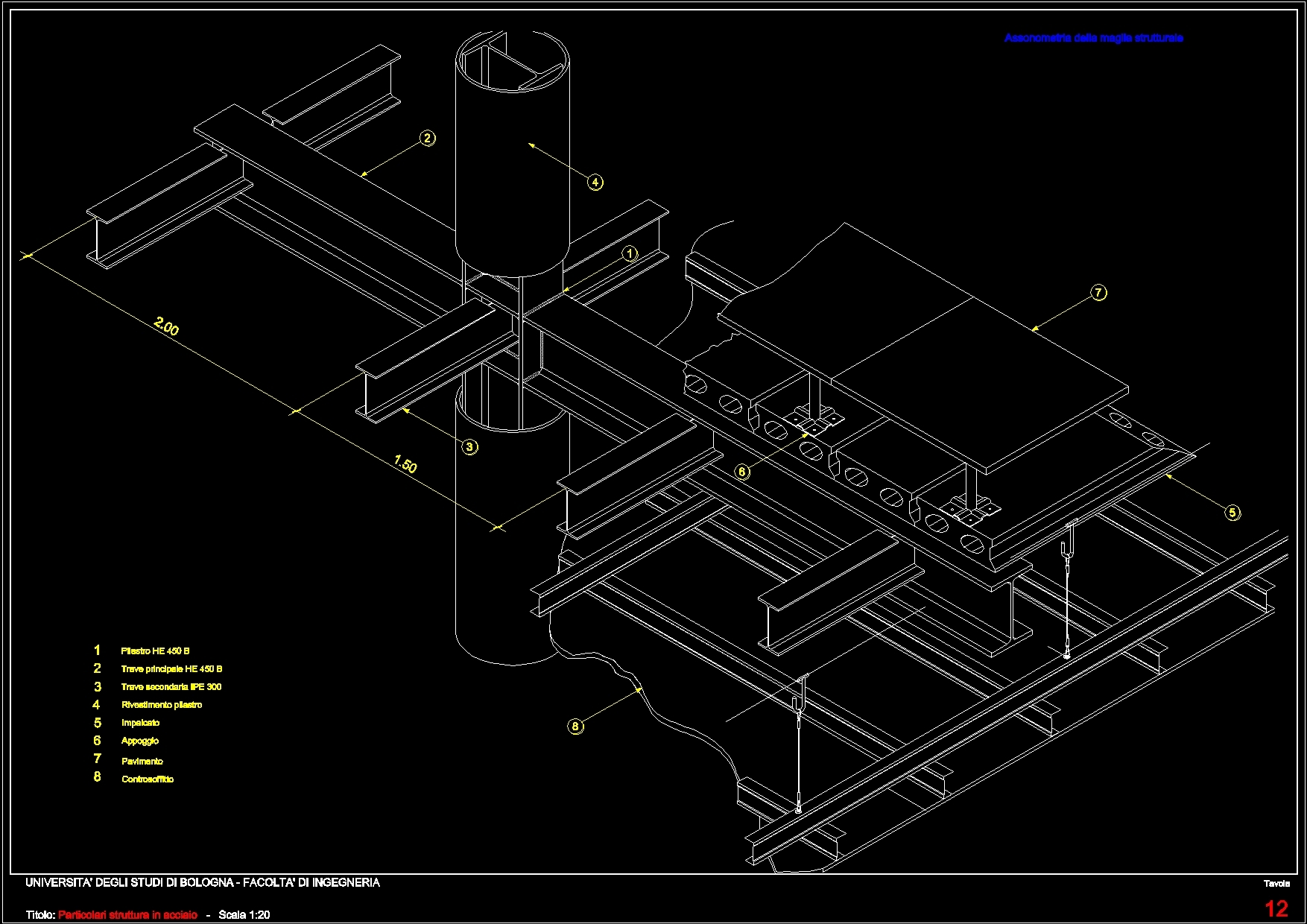 autocad drawing details of steel structure