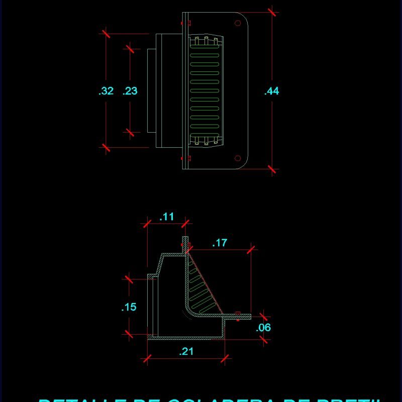 Strainer Detail Of Parapet DWG Detail for AutoCAD • Designs CAD