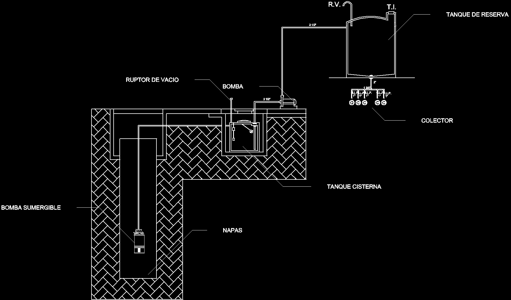  Submersible Pump Tank Tr DWG Detail for AutoCAD 