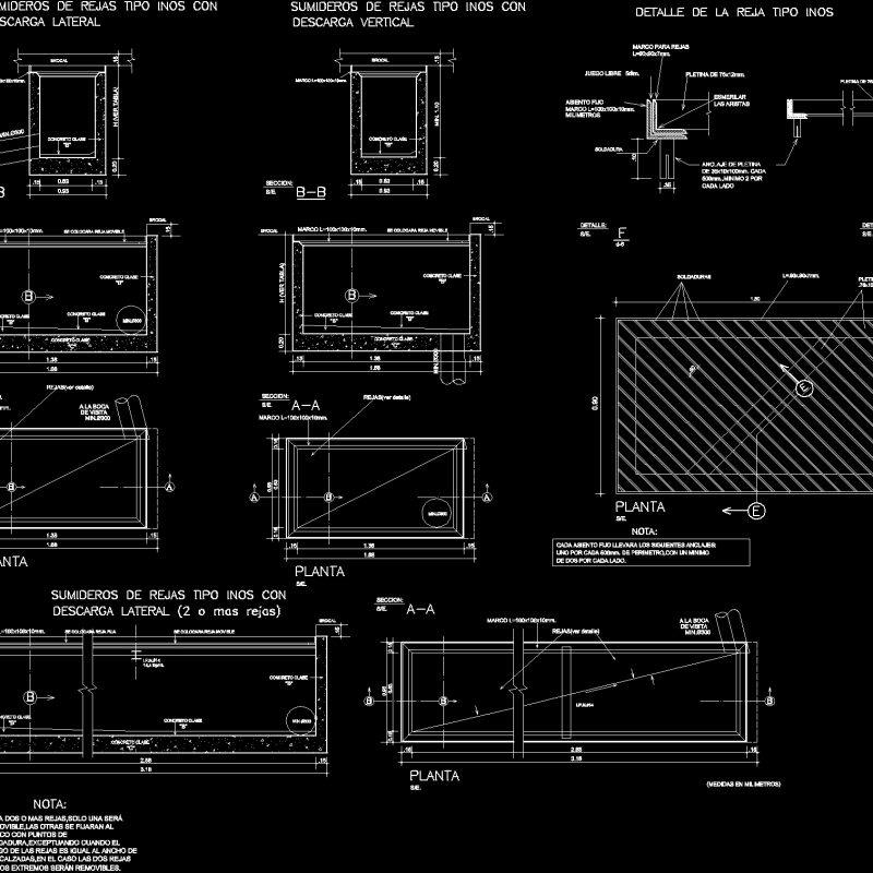 Sumps DWG Section for AutoCAD • Designs CAD