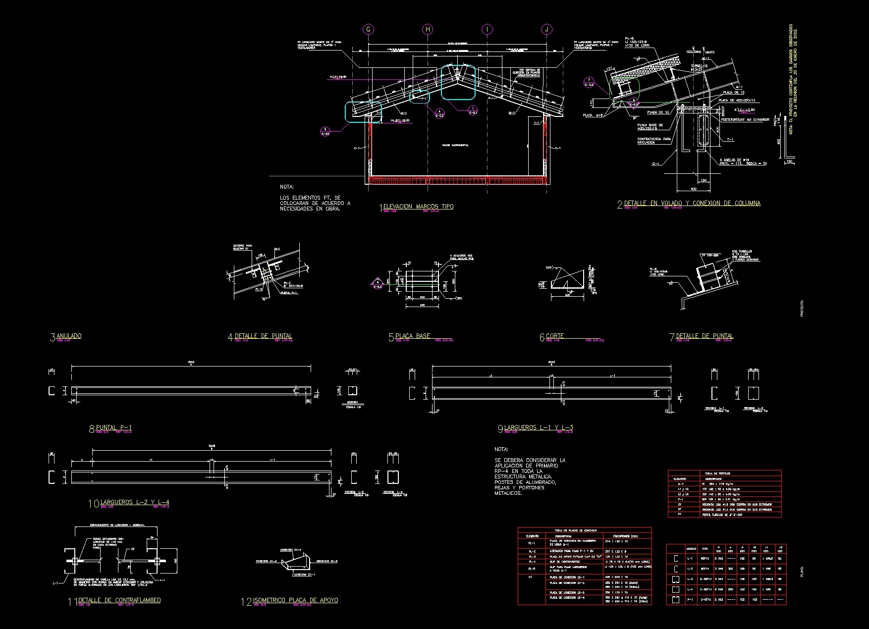 Details Metallic Structure Dwg Detail For Autocad Designs Cad