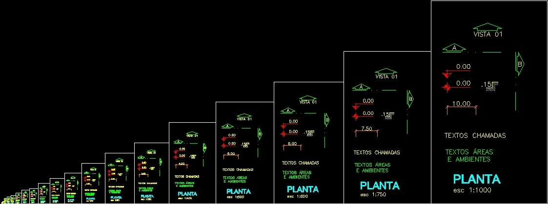 Text And Scales Dwg Block For Autocad • Designs Cad 3701