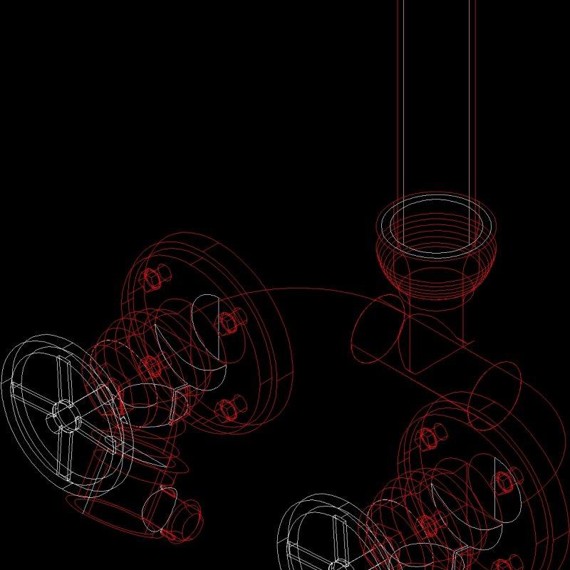 Two Way Manifold DWG Block for AutoCAD • Designs CAD