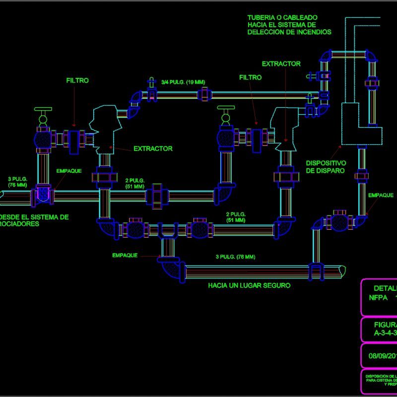 Water Fire Sprinklers DWG Block for AutoCAD • Designs CAD