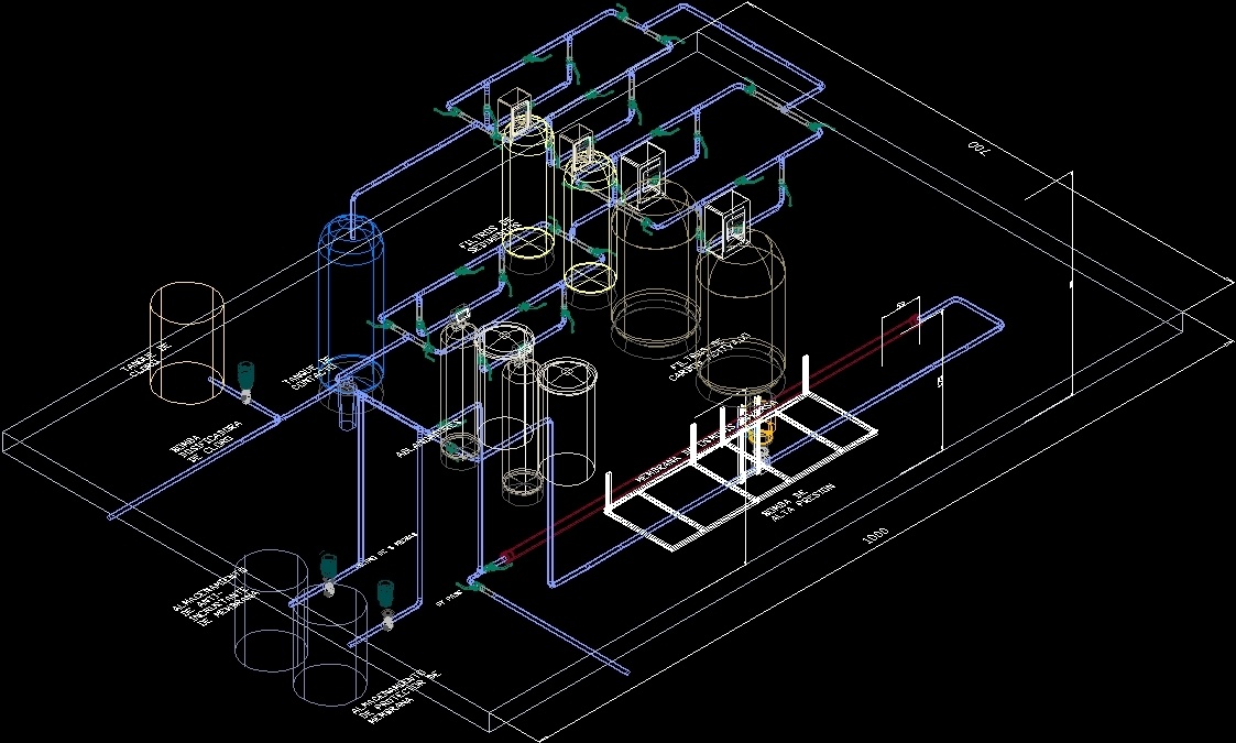 Схема водоподготовки dwg